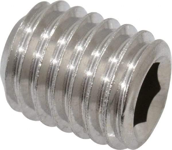 Value Collection - M10x1.50 Metric Coarse, 12mm OAL, Cup Point Set Screw - Grade 18-8 & Austenitic A2 Stainless Steel, 5mm Key - Industrial Tool & Supply