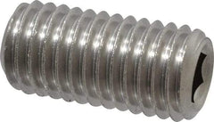 Value Collection - M12x1.75 Metric Coarse, 25mm OAL, Cup Point Set Screw - Grade 18-8 & Austenitic A2 Stainless Steel, 6mm Key - Industrial Tool & Supply