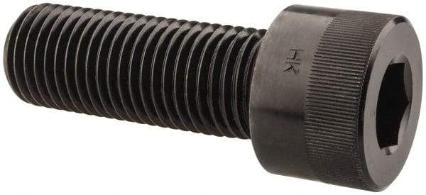 Holo-Krome - 1-1/4 - 7 UNC Hex Socket Drive, Socket Cap Screw - Alloy Steel, Black Oxide Finish, Fully Threaded, 3-1/2" Length Under Head - Industrial Tool & Supply