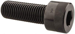 Holo-Krome - 1-1/4 - 7 UNC Hex Socket Drive, Socket Cap Screw - Alloy Steel, Black Oxide Finish, Fully Threaded, 3-1/2" Length Under Head - Industrial Tool & Supply