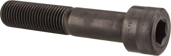 Holo-Krome - 1-3/4 - 5 UNC Hex Socket Drive, Socket Cap Screw - Alloy Steel, Black Oxide Finish, Partially Threaded, 10" Length Under Head - Industrial Tool & Supply