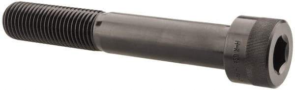 Holo-Krome - 1-1/4 - 7 UNC Hex Socket Drive, Socket Cap Screw - Alloy Steel, Black Oxide Finish, Partially Threaded, 8" Length Under Head - Industrial Tool & Supply