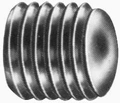 Value Collection - #10-32 UNF, 5/16" OAL, Oval Point Set Screw - Grade Austenitic A2 Stainless Steel, 3/32" Key - Industrial Tool & Supply