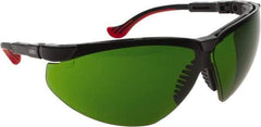 Uvex - Safety Glasses - GRN LENS #3 BLK FRM GENESIS XC SAFETY GLASSES - Industrial Tool & Supply