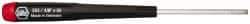 Wiha - 1/8" Precision Miniature Hex Driver - 2-23/64" Bade Length, Tapered Handle, 6-3/4" OAL - Industrial Tool & Supply