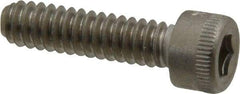 Holo-Krome - #10-24 UNC Hex Socket Drive, Socket Cap Screw - Grade 18-8 Stainless Steel, Uncoated, Fully Threaded, 3/4" Length Under Head - Industrial Tool & Supply