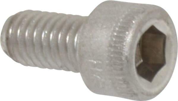 Holo-Krome - #10-32 UNF Hex Socket Drive, Socket Cap Screw - Grade 18-8 Stainless Steel, Uncoated, Fully Threaded, 3/8" Length Under Head - Industrial Tool & Supply