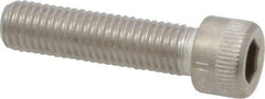 Holo-Krome - 1/4-28 UNF Hex Socket Drive, Socket Cap Screw - Grade 18-8 Stainless Steel, Uncoated, Fully Threaded, 1" Length Under Head - Industrial Tool & Supply
