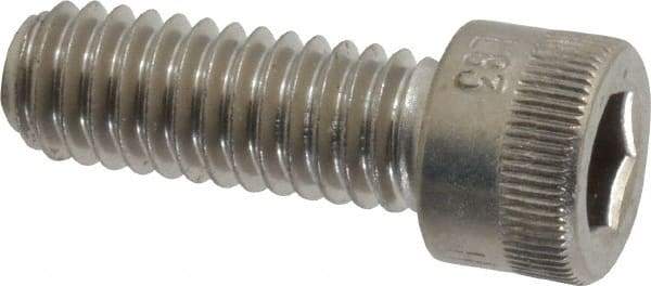 Holo-Krome - 5/16-18 UNC Hex Socket Drive, Socket Cap Screw - Grade 18-8 Stainless Steel, Uncoated, Fully Threaded, 7/8" Length Under Head - Industrial Tool & Supply