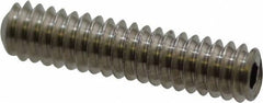 Value Collection - #2-56 UNC, 3/8" OAL, Cup Point Set Screw - Grade 18-8 Stainless Steel, 0.035" Key - Industrial Tool & Supply