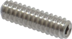 Value Collection - #4-40 UNC, 3/8" OAL, Cup Point Set Screw - Grade 18-8 Stainless Steel, 0.05" Key - Industrial Tool & Supply