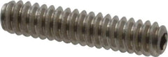 Value Collection - #4-40 UNC, 1/2" OAL, Cup Point Set Screw - Grade 18-8 Stainless Steel, 0.05" Key - Industrial Tool & Supply
