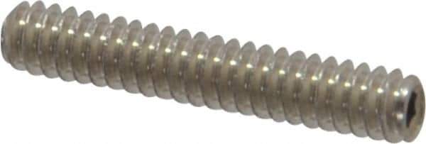 Value Collection - #4-40 UNC, 5/8" OAL, Cup Point Set Screw - Grade 18-8 Stainless Steel, 0.05" Key - Industrial Tool & Supply