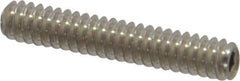 Value Collection - #4-40 UNC, 5/8" OAL, Cup Point Set Screw - Grade 18-8 Stainless Steel, 0.05" Key - Industrial Tool & Supply