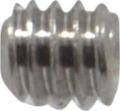 Value Collection - #5-40 UNC, 1/8" OAL, Cup Point Set Screw - Grade 18-8 Stainless Steel, 1/16" Key - Industrial Tool & Supply