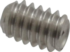 Value Collection - #5-40 UNC, 3/16" OAL, Cup Point Set Screw - Grade 18-8 Stainless Steel, 1/16" Key - Industrial Tool & Supply
