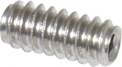 Value Collection - #6-32 UNC, 5/16" OAL, Cup Point Set Screw - Grade 18-8 Stainless Steel, 1/16" Key - Industrial Tool & Supply