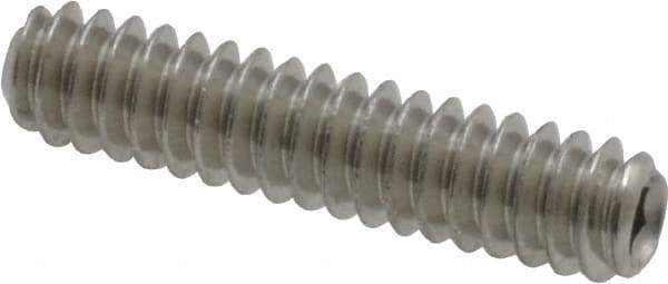 Value Collection - #6-32 UNC, 5/8" OAL, Cup Point Set Screw - Grade 18-8 Stainless Steel, 1/16" Key - Industrial Tool & Supply
