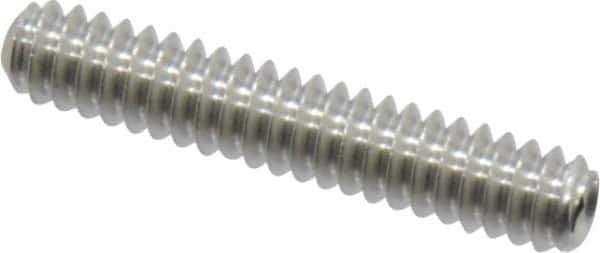 Value Collection - #6-32 UNC, 3/4" OAL, Cup Point Set Screw - Grade 18-8 Stainless Steel, 1/16" Key - Industrial Tool & Supply
