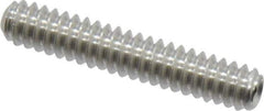Value Collection - #6-32 UNC, 3/4" OAL, Cup Point Set Screw - Grade 18-8 Stainless Steel, 1/16" Key - Industrial Tool & Supply