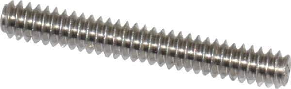 Value Collection - #6-32 UNC, 1" OAL, Cup Point Set Screw - Grade 18-8 Stainless Steel, 1/16" Key - Industrial Tool & Supply
