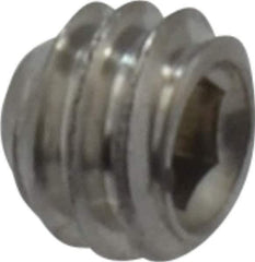 Value Collection - #8-32 UNC, 1/8" OAL, Cup Point Set Screw - Grade 18-8 Stainless Steel, 5/64" Key - Industrial Tool & Supply