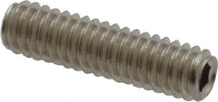 Value Collection - #8-32 UNC, 5/8" OAL, Cup Point Set Screw - Grade 18-8 Stainless Steel, 5/64" Key - Industrial Tool & Supply
