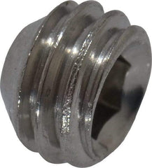 Value Collection - #10-32 UNF, 1/8" OAL, Cup Point Set Screw - Grade 18-8 Stainless Steel, 3/32" Key - Industrial Tool & Supply