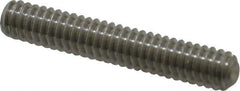 Value Collection - 1/4-20 UNC, 1-1/2" OAL, Cup Point Set Screw - Grade 18-8 Stainless Steel, 1/8" Key - Industrial Tool & Supply