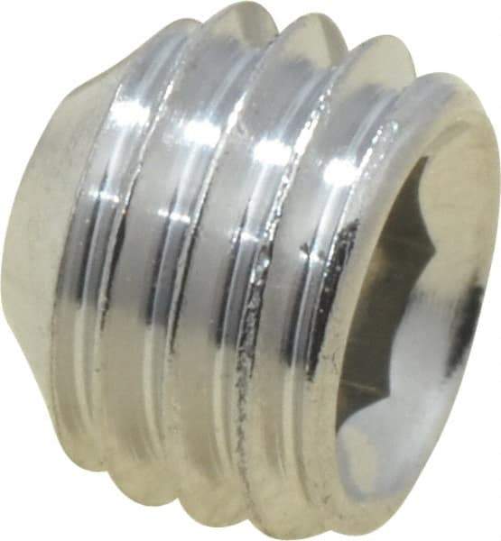 Value Collection - 1/4-28 UNF, 3/16" OAL, Cup Point Set Screw - Grade 18-8 Stainless Steel, 1/8" Key - Industrial Tool & Supply