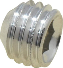 Value Collection - 1/4-28 UNF, 3/16" OAL, Cup Point Set Screw - Grade 18-8 Stainless Steel, 1/8" Key - Industrial Tool & Supply