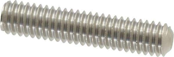 Value Collection - 5/16-18 UNC, 1-1/2" OAL, Cup Point Set Screw - Grade 18-8 Stainless Steel, 3/32" Key - Industrial Tool & Supply