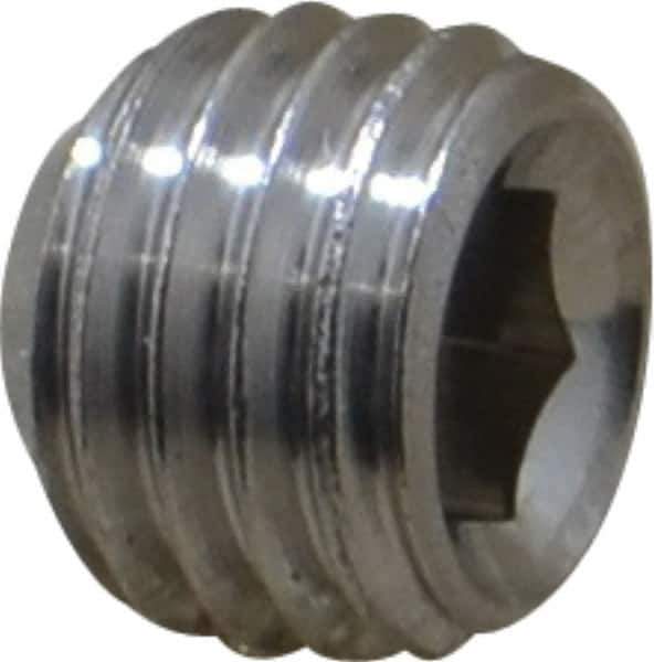 Value Collection - 5/16-24 UNF, 1/4" OAL, Cup Point Set Screw - Grade 18-8 Stainless Steel, 5/32" Key - Industrial Tool & Supply
