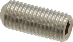 Value Collection - 5/16-24 UNF, 3/4" OAL, Cup Point Set Screw - Grade 18-8 Stainless Steel, 5/32" Key - Industrial Tool & Supply