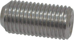 Value Collection - 3/8-24 UNF, 3/4" OAL, Cup Point Set Screw - Grade 18-8 Stainless Steel, 3/16" Key - Industrial Tool & Supply