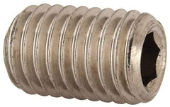 Value Collection - 5/8-11 UNC, 1" OAL, Cup Point Set Screw - Grade 18-8 Stainless Steel, 5/16" Key - Industrial Tool & Supply