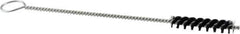 Brush Research Mfg. - 2" Long x 3/8" Diam Nylon Tube Brush - 8" OAL, 0.01" Filament Diam, 1/8" Shank Diam - Industrial Tool & Supply