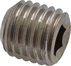Value Collection - 3/4-10 UNC, 3/4" OAL, Cup Point Set Screw - Grade 18-8 Stainless Steel, 3/8" Key - Industrial Tool & Supply