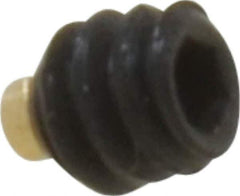 Made in USA - #6-32 UNC, 1/8" Length of Thread, Soft Tip Point Set Screw - Grade 8 Alloy Steel - Industrial Tool & Supply