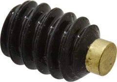Made in USA - #10-24 UNC, 1/4" Length of Thread, Soft Tip Point Set Screw - Grade 8 Alloy Steel - Industrial Tool & Supply