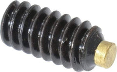 Made in USA - #10-24 UNC, 3/8" Length of Thread, Soft Tip Point Set Screw - Grade 8 Alloy Steel - Industrial Tool & Supply