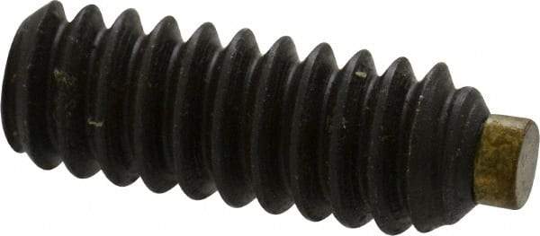 Made in USA - #10-24 UNC, 1/2" Length of Thread, Soft Tip Point Set Screw - Grade 8 Alloy Steel - Industrial Tool & Supply