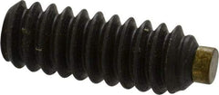 Made in USA - #10-24 UNC, 1/2" Length of Thread, Soft Tip Point Set Screw - Grade 8 Alloy Steel - Industrial Tool & Supply