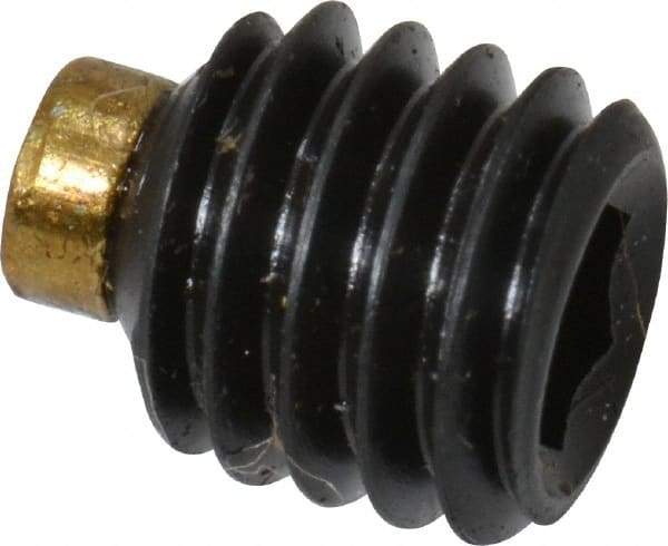 Made in USA - #10-32 UNF, 3/16" Length of Thread, Soft Tip Point Set Screw - Grade 8 Alloy Steel - Industrial Tool & Supply