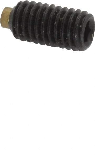 Made in USA - #10-32 UNF, 3/8" Length of Thread, Soft Tip Point Set Screw - Grade 8 Alloy Steel - Industrial Tool & Supply