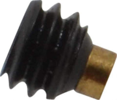 Made in USA - 1/4-20 UNC, 3/16" Length of Thread, Soft Tip Point Set Screw - Grade 8 Alloy Steel - Industrial Tool & Supply