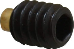 Made in USA - 1/4-20 UNC, 5/16" Length of Thread, Soft Tip Point Set Screw - Grade 8 Alloy Steel - Industrial Tool & Supply