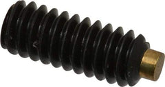 Made in USA - 1/4-20 UNC, 5/8" Length of Thread, Soft Tip Point Set Screw - Grade 8 Alloy Steel - Industrial Tool & Supply