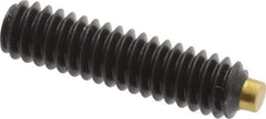 Made in USA - 1/4-20 UNC, 1" Length of Thread, Soft Tip Point Set Screw - Grade 8 Alloy Steel - Industrial Tool & Supply