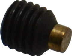 Made in USA - 1/4-28 UNF, 1/4" Length of Thread, Soft Tip Point Set Screw - Grade 8 Alloy Steel - Industrial Tool & Supply